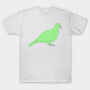 Line Pigeon Green T-Shirt